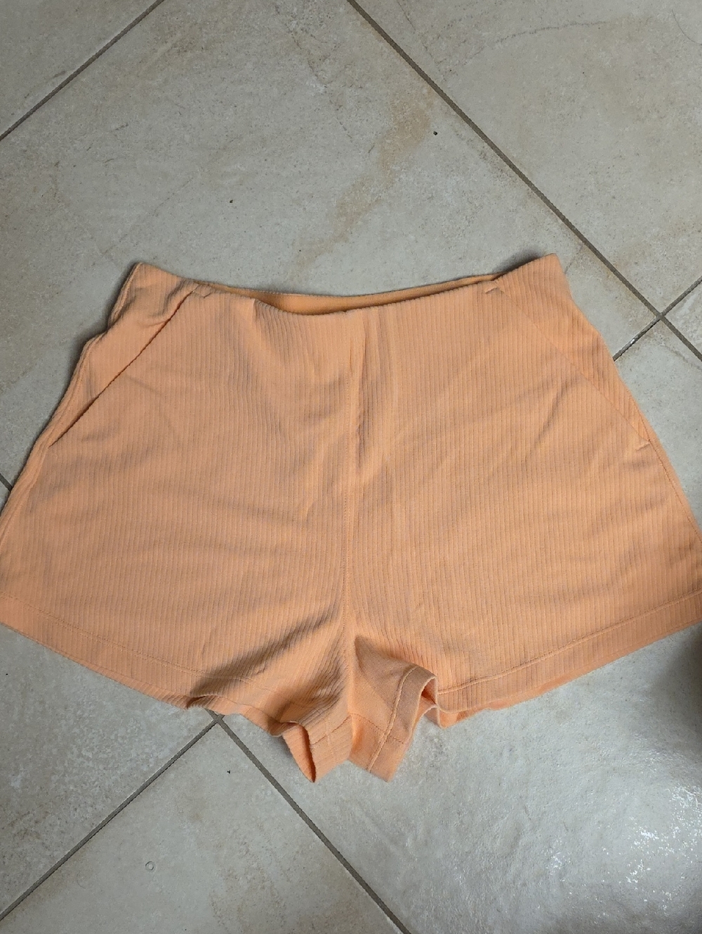 lululemon athletica Peach Ribbed High-Waist Lounge Shorts